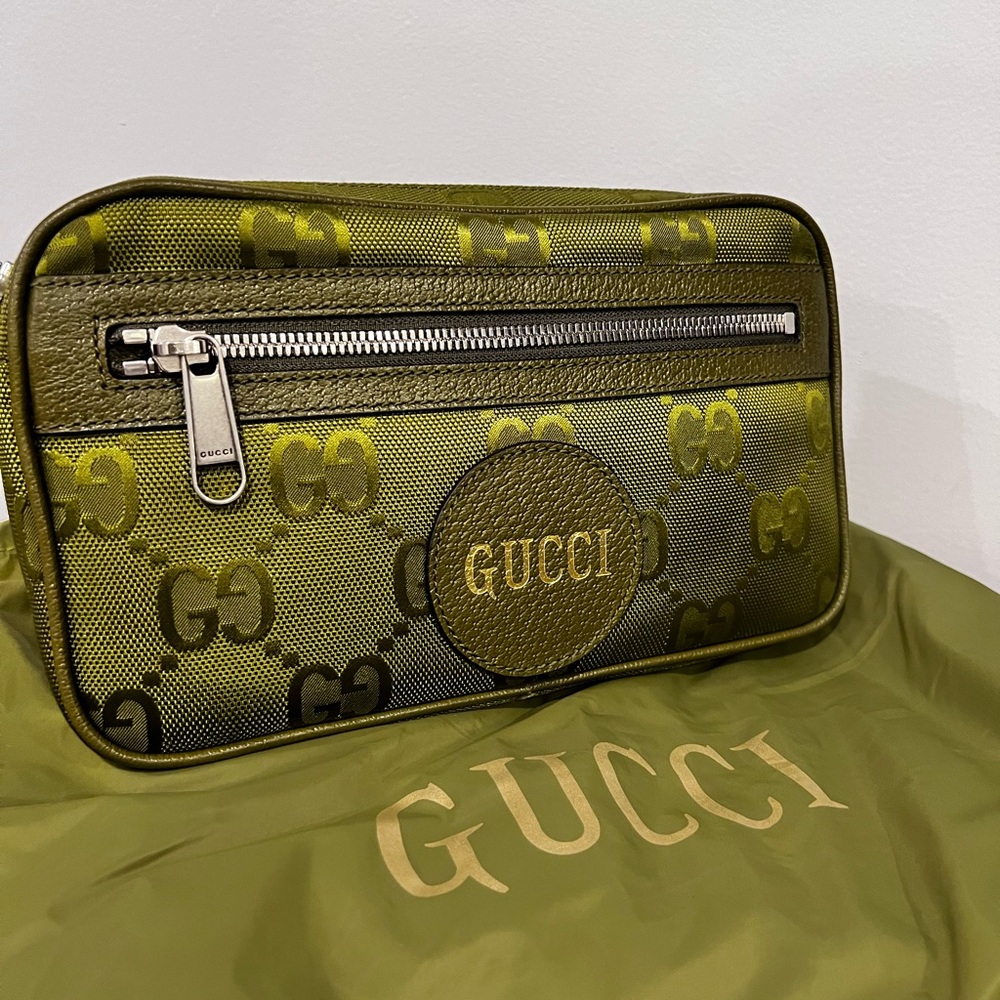 Gucci Off The Grid Adjustable Green Belt Bag